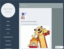 Tablet Screenshot of 5thgraderocks.com